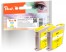 318779 - Peach Doppelpack Tintenpatronen gelb kompatibel zu HP No. 11 y*2, C4838A*2